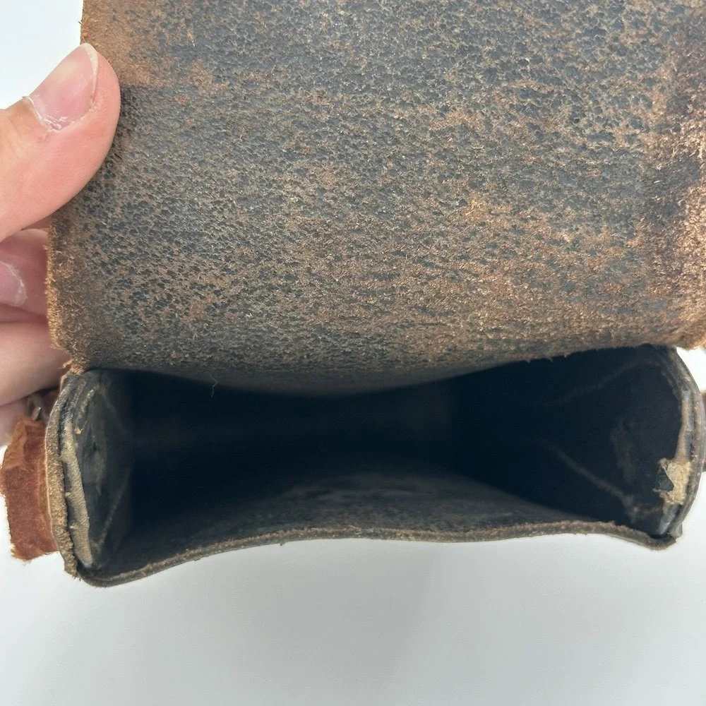 Kodak 3A Autographic Folding Pocket Camera Case - Leather Bag w/ Strap - Repair